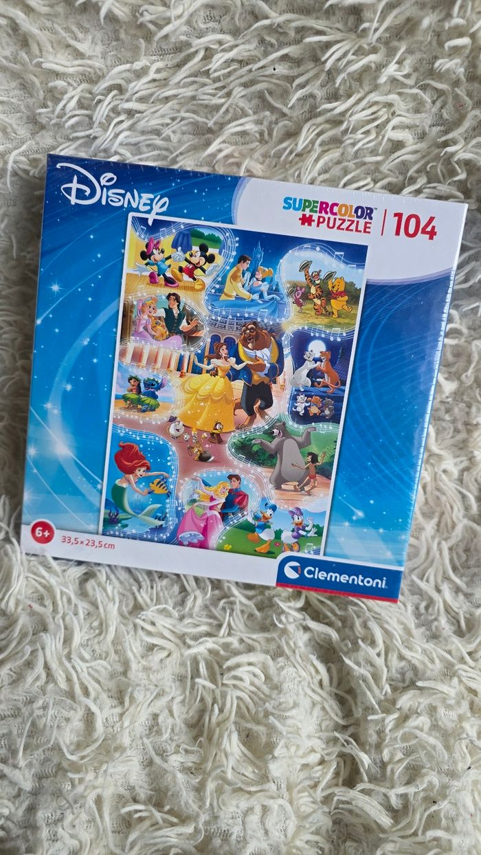 Puzzle disney mickey princesse 104 pièce disneyland paris