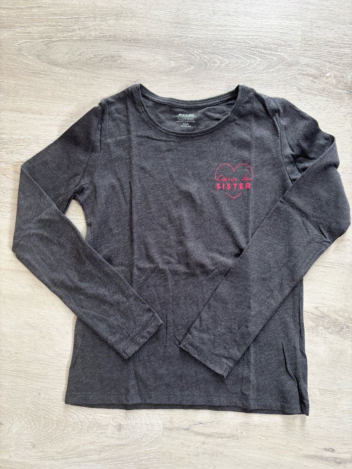 Tee-shirt manches longues gris
