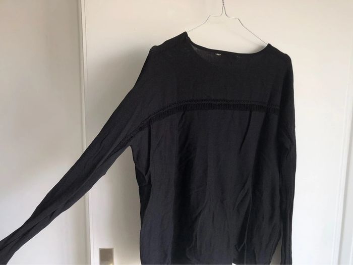 Haut manche longues noir maje - photo numéro 5