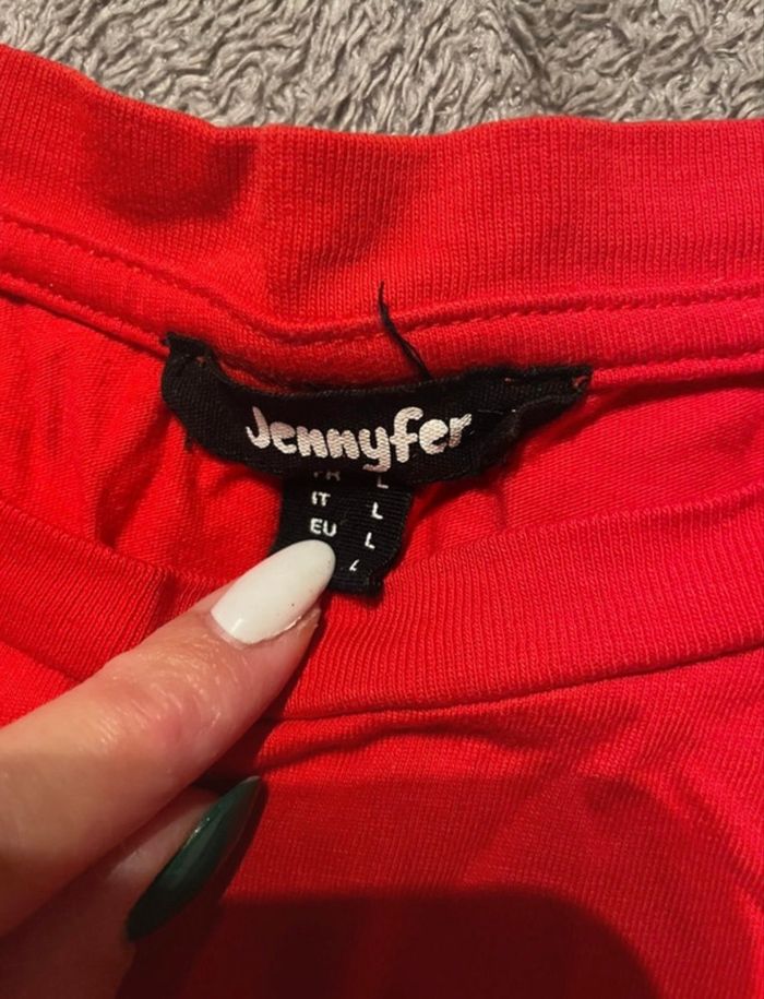 top court rouge Jennyfer - Hi Girls - taille L, fun & tendance - photo numéro 2