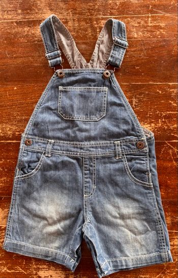 Salopette short en jeans 