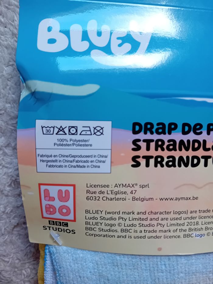 Serviette de bain/plage Bluey - photo numéro 4