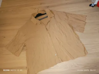 Magnifique chemisier beige Gémo taille 50