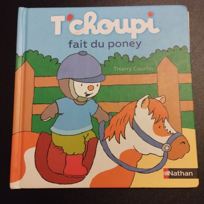 Livre enfant Nathan T'choupi fait du poney