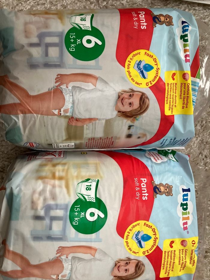 Lot de 2 paquets de couches Pants taille 6 - photo numéro 2