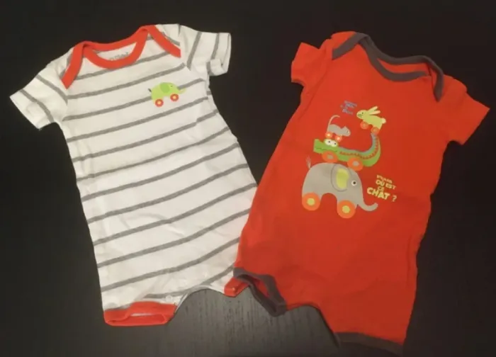 Lot de 2 bodies manches courtes Kitchoun - photo numéro 2