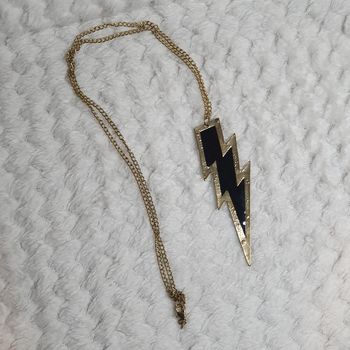 Collier sautoir eclair fantaisie