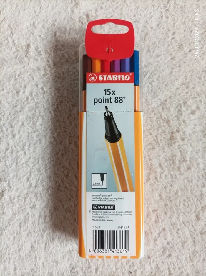 Lot de 15 feutres Stabilo point 88 - photo numéro 3