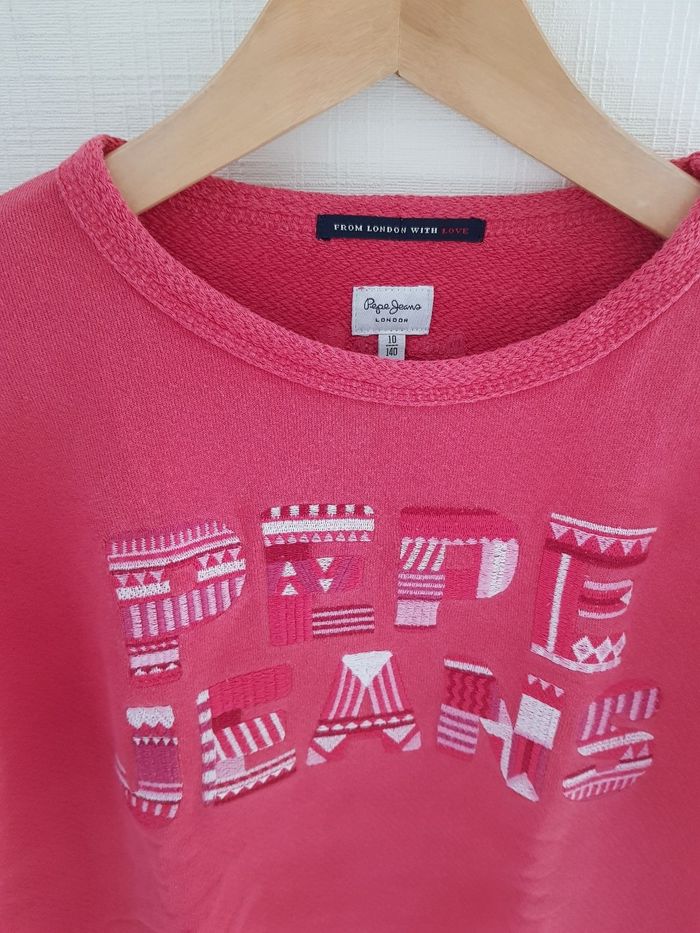 Sweat vieu rose Pepe Jeans 10 ans - photo numéro 2