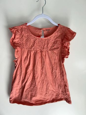 T-shirt manches courtes  rose / corail - 10 ans - Kiabi