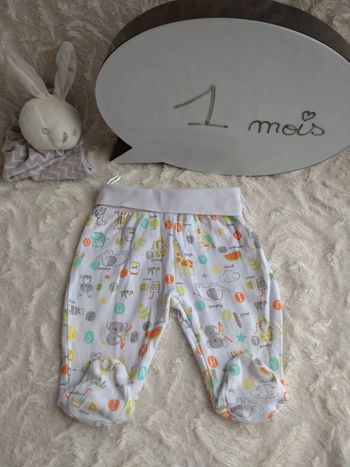 Pantalon avec pieds style sarouel legging Garçon 1 mois Animaux Baby club 100% coton