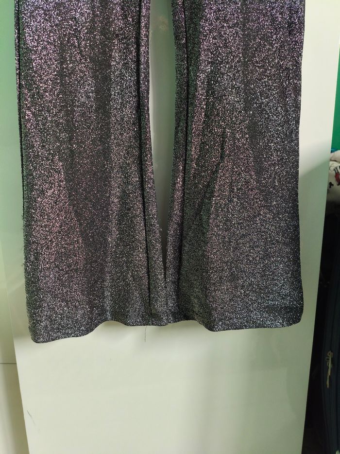 Combinaison pailletée argentée à manches longues Jennyfer taille M - photo numéro 4