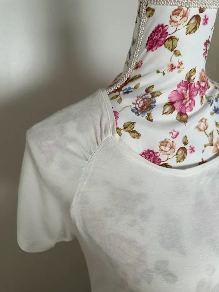 T-shirt blanc basique Jacqueline Riu - photo numéro 2