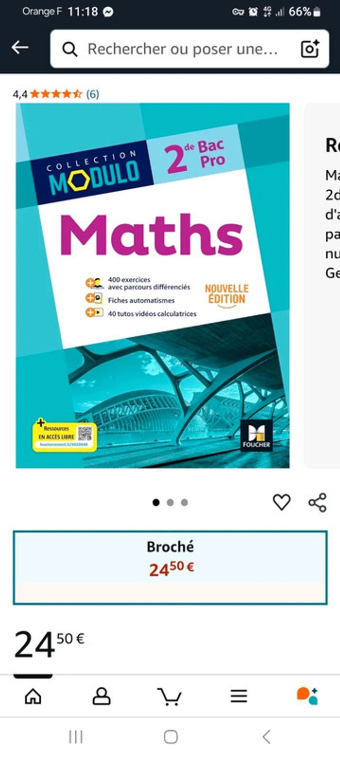 Cahier d'exercice de math 2de bac pro neuf - photo numéro 6