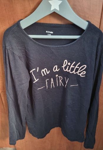 T-shirt à manches longues avec écriture 10ans