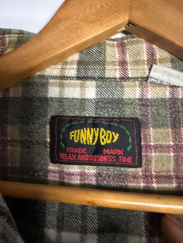 Chemise à carreaux T45/46 coton funny boy - photo numéro 5