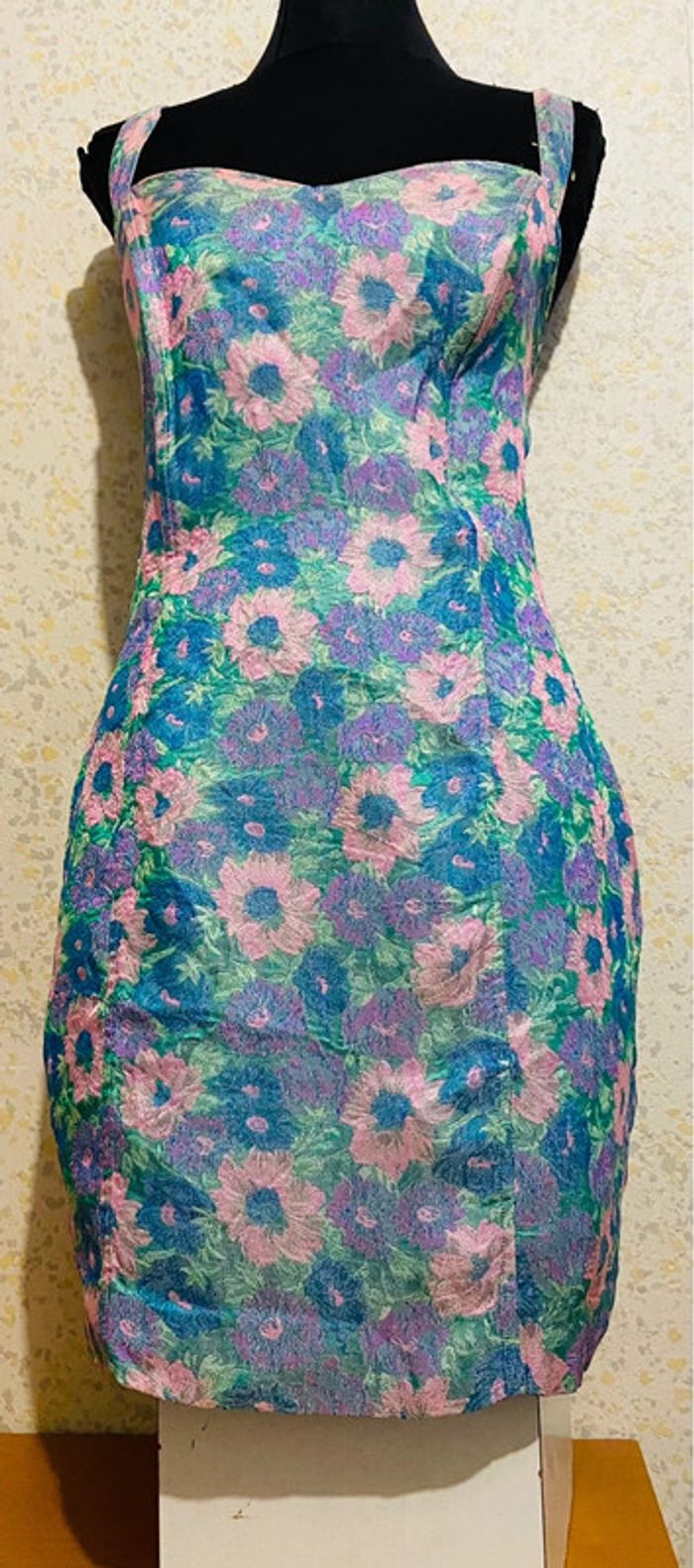 Magnifique robe vintage floral 70 Anna marchetti 42 fR