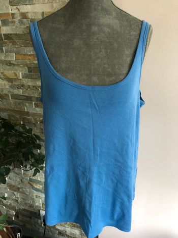 Débardeur bleu 42 Camaieu