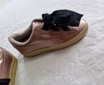 Basket femme  , vintage  , Puma  , Heart Copper rose  , taille 37