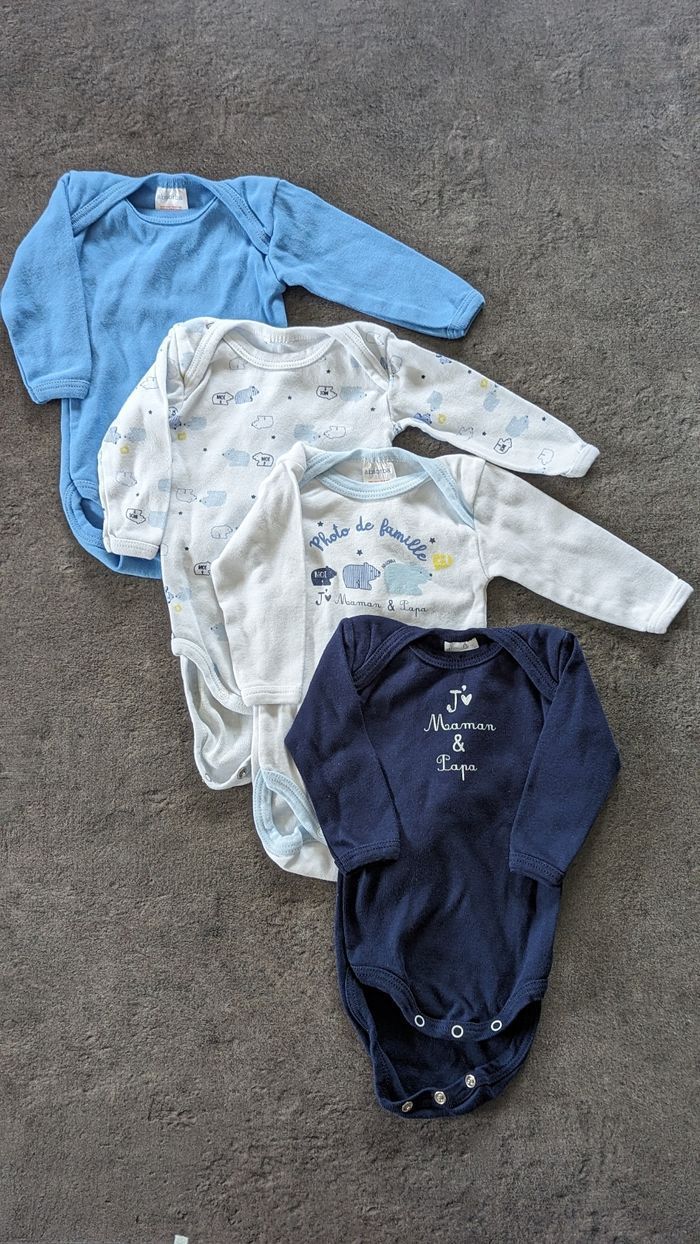 Lot de 7 bodies manches longues 3 mois - photo numéro 2