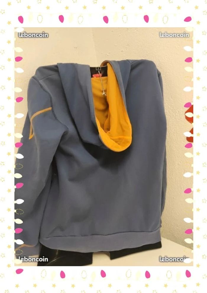 Sweat à capuche bleu 14 ans puma - photo numéro 2