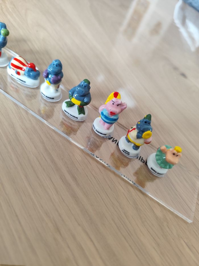 Lot de 10 figurines en céramique " bandes d'hippos" - photo numéro 3