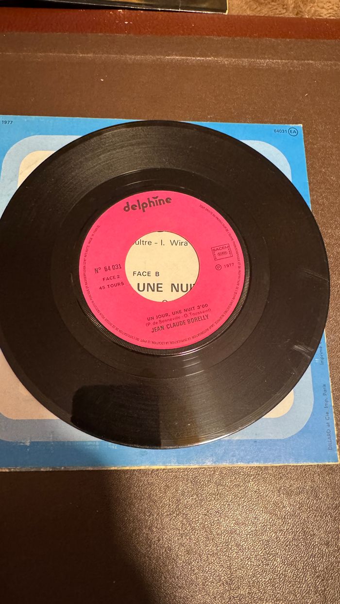 Vinyle 45 Tours, Jean Claude Borelly – Un Amour D'Été - photo numéro 5