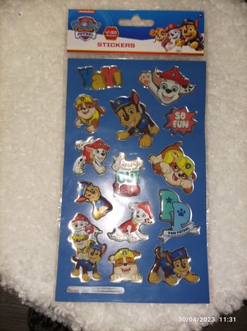 Stickers métallique pat patrouille