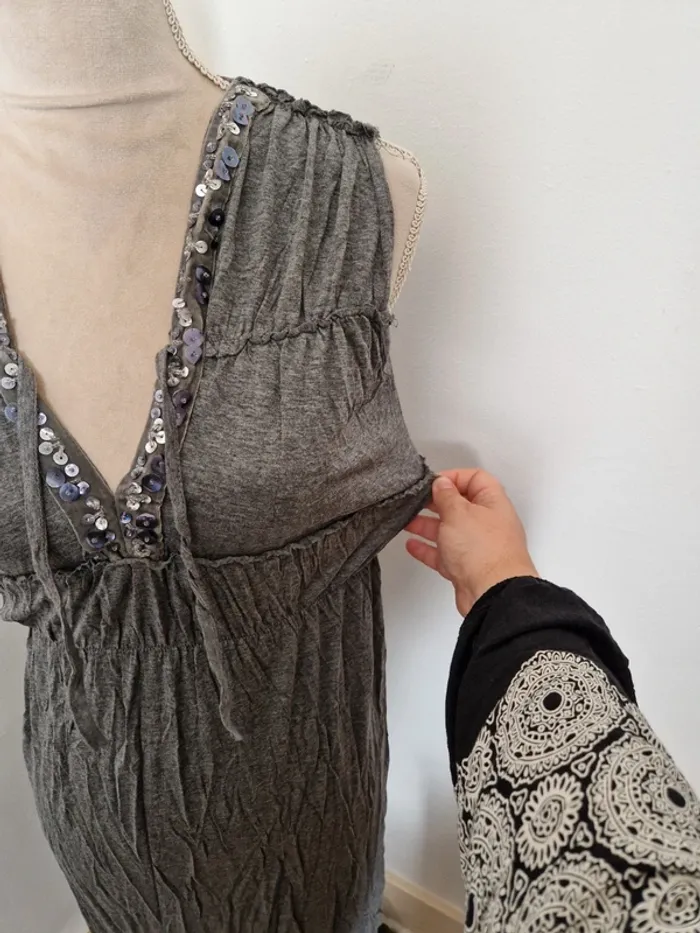 Robe grise promod taille s - photo numéro 2