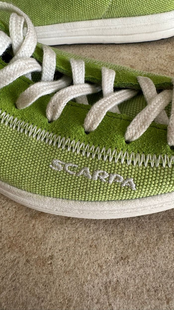 Baskets  SCARPA vert anis - photo numéro 4