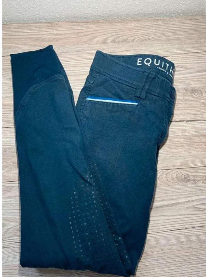 Pantalon d’équitation Equithème marine
