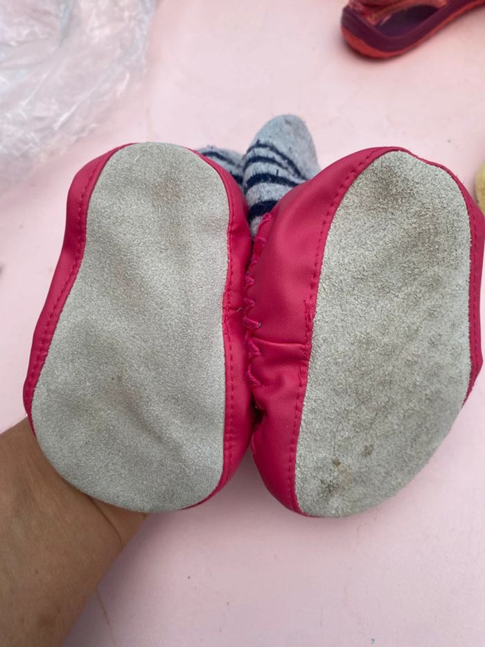 Chaussons chaussettes cuir - photo numéro 2