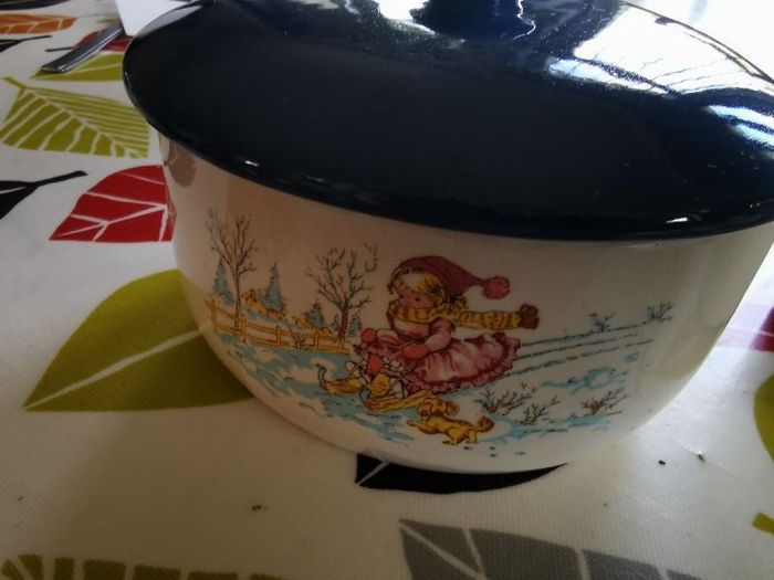 lot de 2 pots vintage