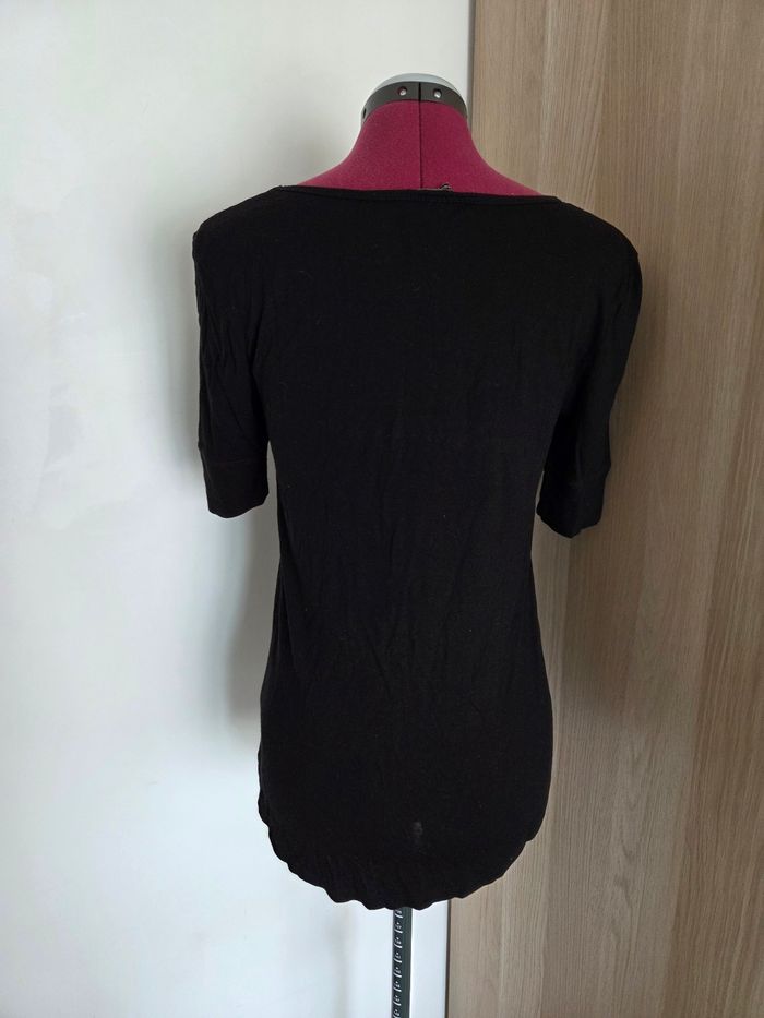 T-shirt noir - taille 36 38 - H&M - photo numéro 3