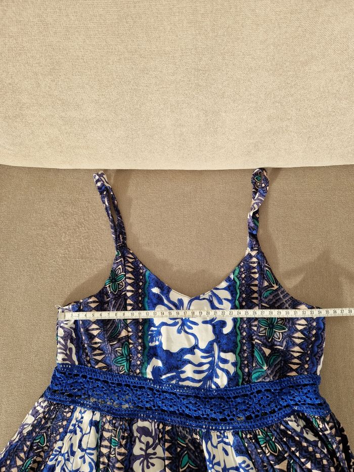 Robe bleu fleurie polynésienne - photo numéro 9