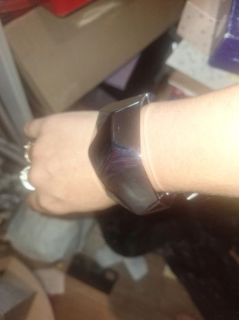 Super manchette bracelet couleur argent