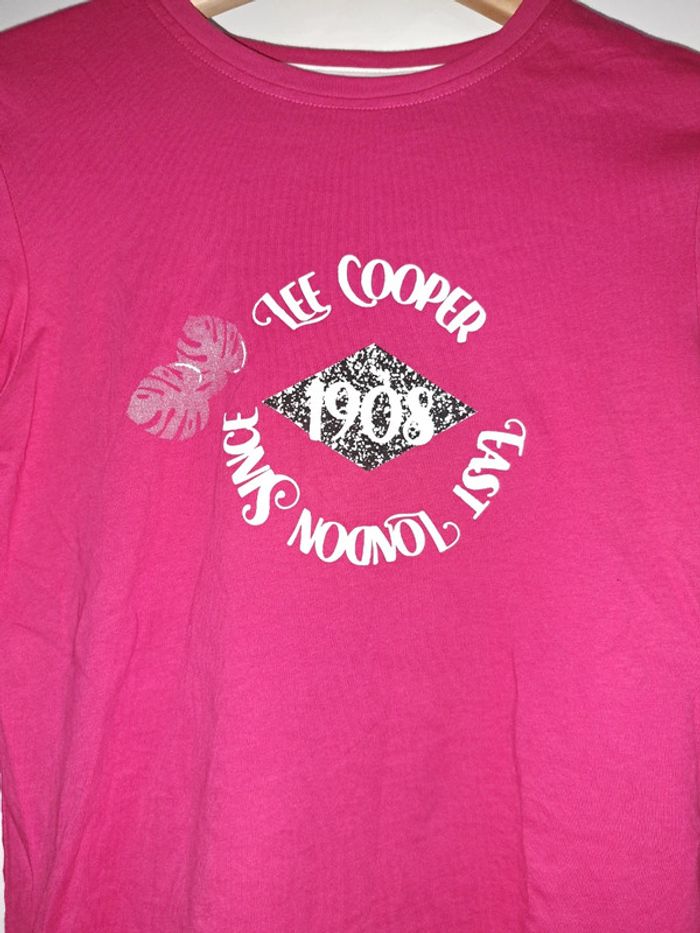 T-shirt rose/fuschia Lee Cooper - photo numéro 3