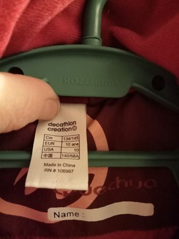 Combinaison ski 10 ans 