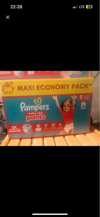 Couches Pampers T5 plants