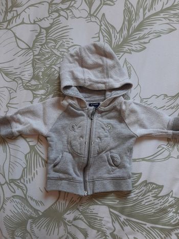 Veste légère à capuche 1mois