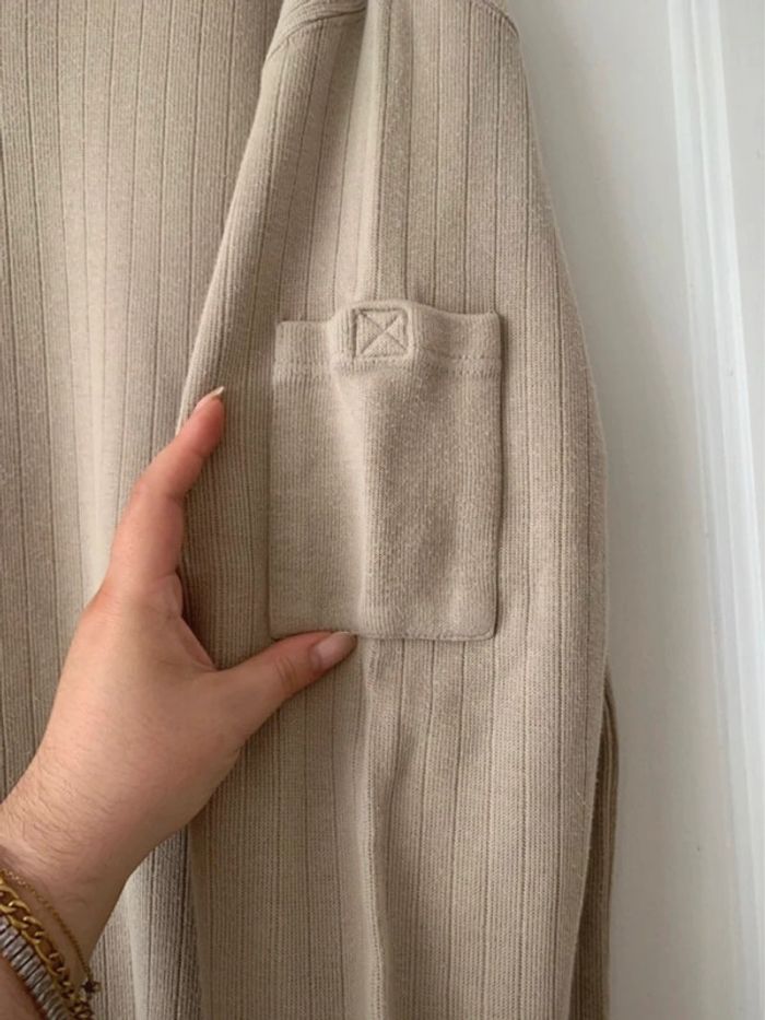 Pull col V vintage crème homme - Taille XL Jules - photo numéro 5