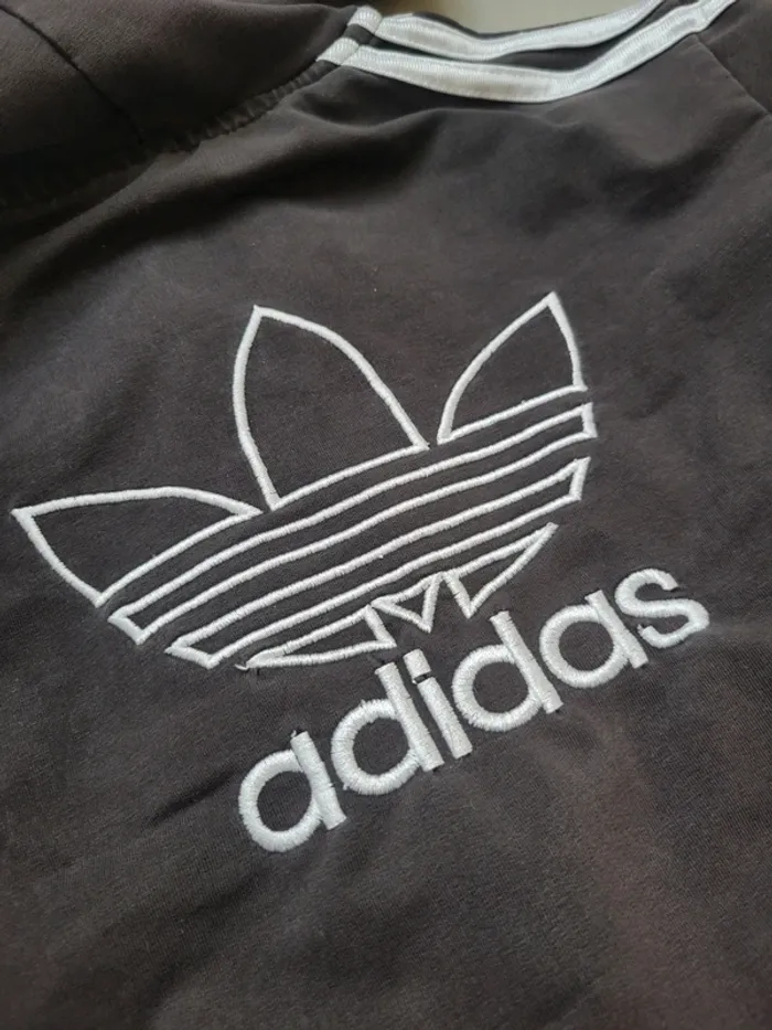 Gilet adidas noir et blanc taille 36 S  vintage - photo numéro 7