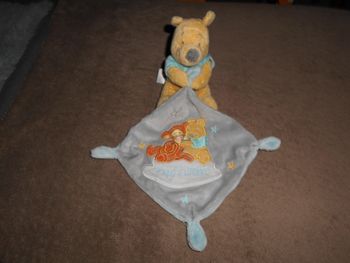 Doudou Winnie l'ourson et Tigrou (Nicotoy/Disney) neuf