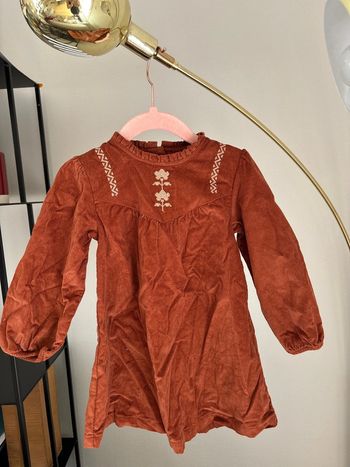 Jolie robe effet velours - 24 mois