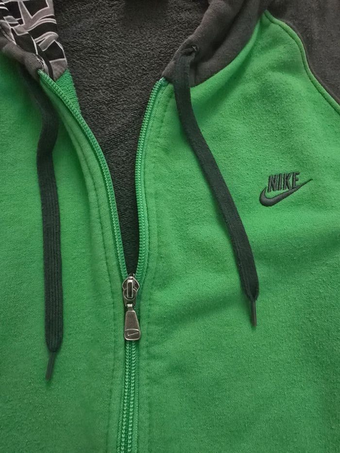 Veste Nike Vintage Verte/Grise - Taille L (taille petit) - photo numéro 3