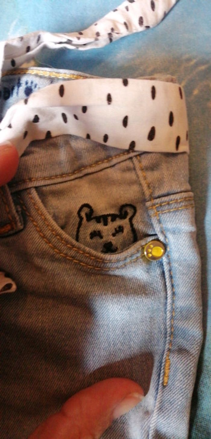 Jeans fille 6M - photo numéro 3