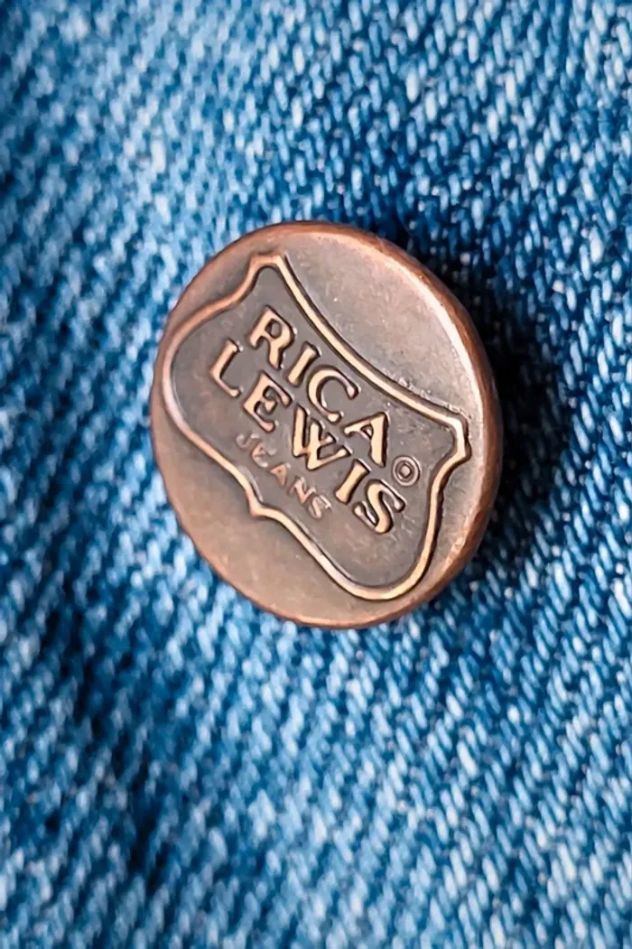 Veste en jean bleue claire vintage 90's Rica Lewis Taille XL ou 48 50 - photo numéro 5