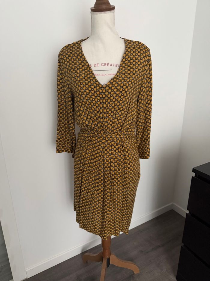 Robe jaune à motifs Promod taille 40 ou L