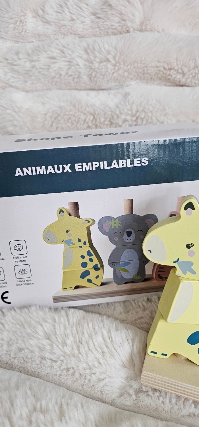 Jouet animaux empilables en bois Neuf - photo numéro 6