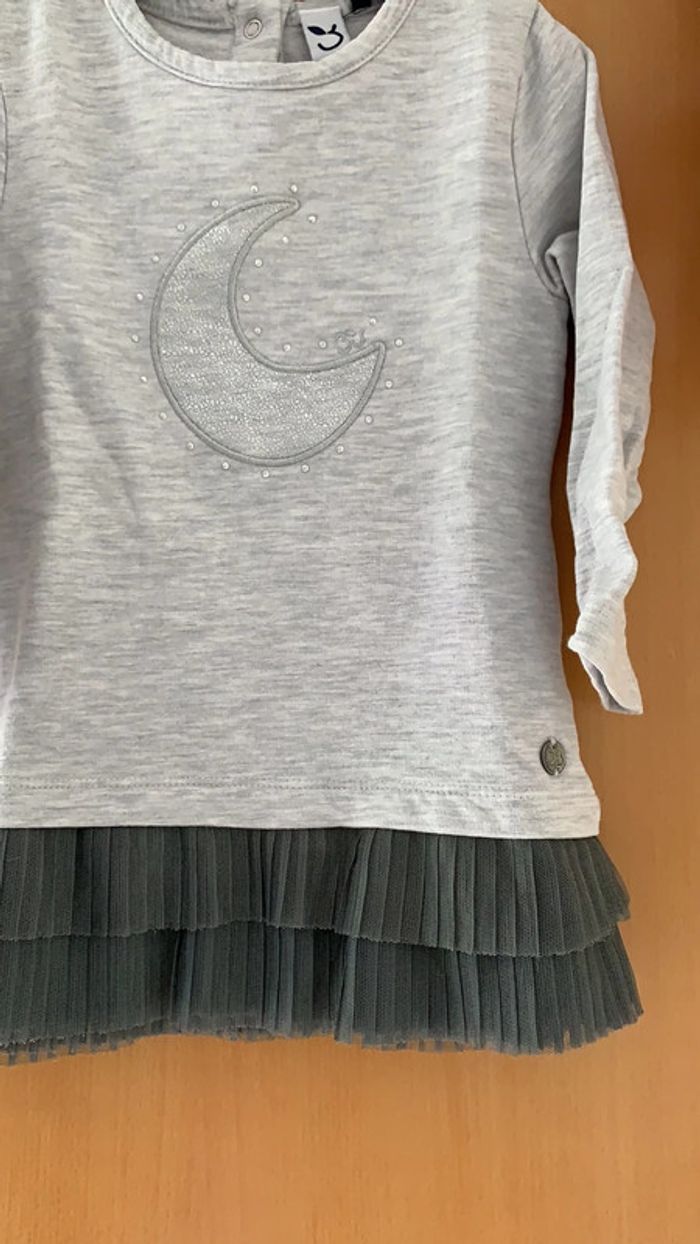 Robe manches longues « lune » 9 / 12 mois - photo numéro 4